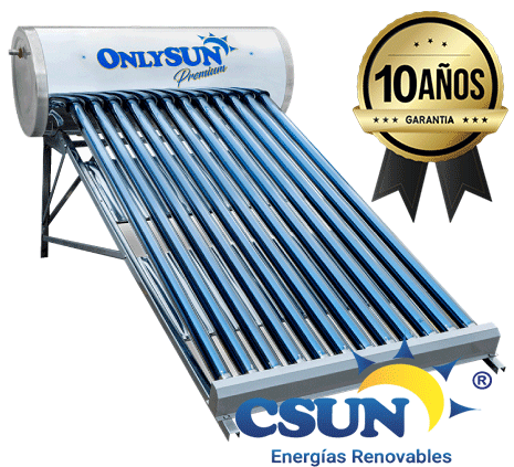 Solar 12 Tubos Premium | Calentadores Solares Sun